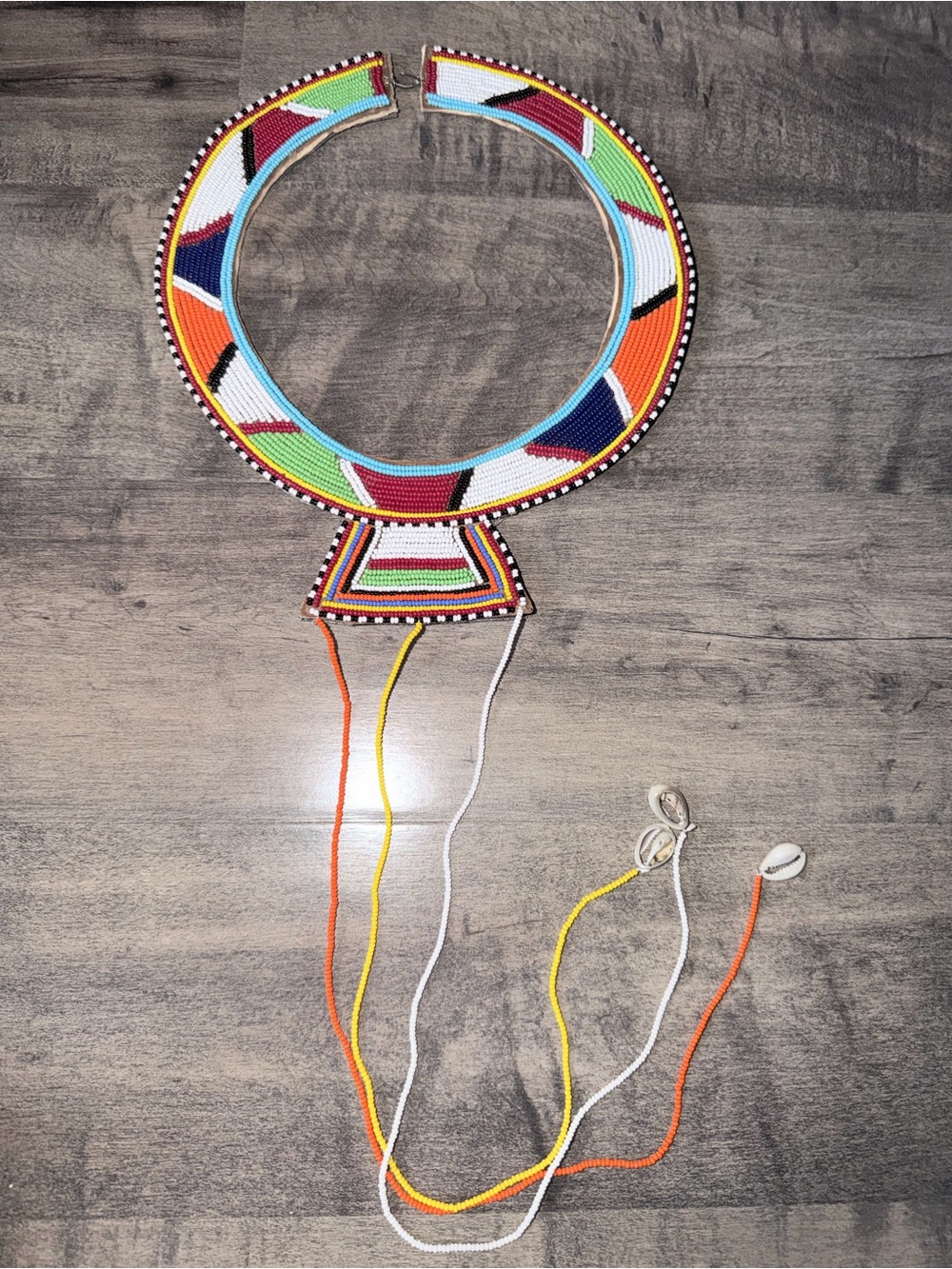 Handmade Maasai Colorful Beaded Tribal Collar Necklace